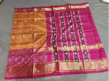 PGMRIDSS5F21BBCD10- Ikat silk saree