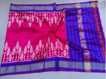 PSSIISDP5F223ECCD02- Ikat silk dupatta