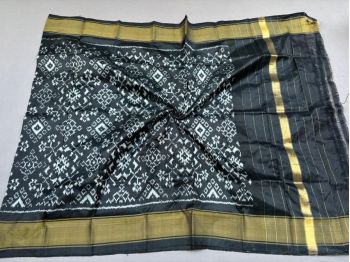 PSSIISDP5F223ECCD03- Ikat silk dupatta