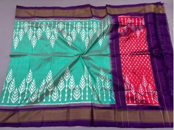 PSSIISDP5F223ECCD15- Ikat silk dupatta