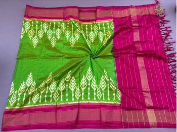 PSSIISDP5F223ECCD20- Ikat silk dupatta