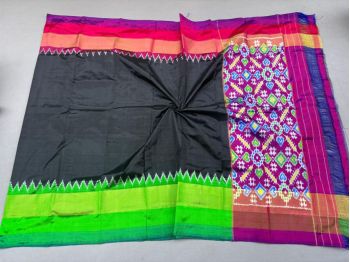 PSSIISDP5F223ECCD26- Ikat silk dupatta