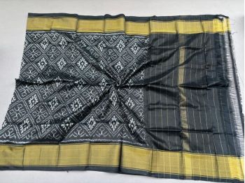 PSSIISDP5F223ECCD33- Ikat silk dupatta