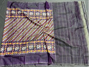 PSSIISDP5F223ECCD37- Ikat silk dupatta