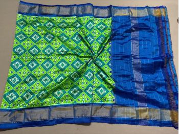 PSSIISDP5F223ECCD46- Ikat silk dupatta