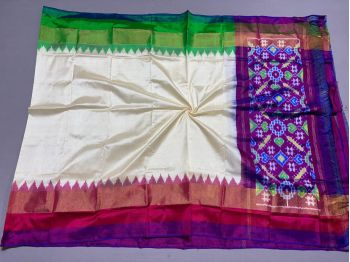 PSSIISDP5F223ECCD49- Ikat silk dupatta