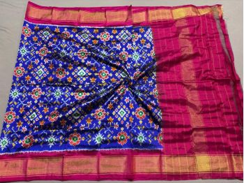 PSSIISDP5F223ECCD50- Ikat silk dupatta