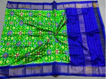 PSSIISDP5F223ECCD52- Ikat silk dupatta