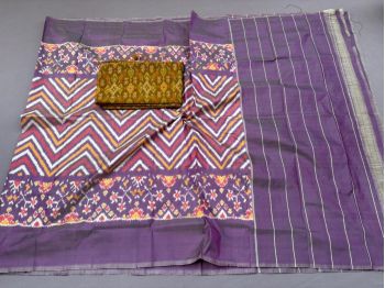 PSSISDST5F25FSCD02- Ikat Silk dupatta with Ikat sico top