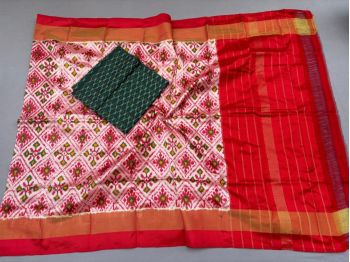 PSSISDST5F25FSCD27- Ikat Silk dupatta with Ikat sico top