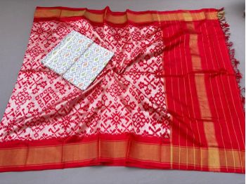 PSSISDST5F25FSCD29- Ikat Silk dupatta with Ikat sico top