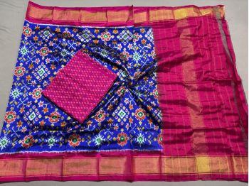 PSSISDST5F25FSCD52- Ikat Silk dupatta with Ikat sico top