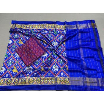 PSSISDST5F13SDCD09- Ikat Silk dupatta with Ikat sico top