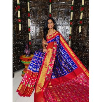 PALUIDSS5F15NDDC26- Ikat silk saree