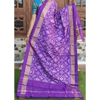 PGMRISDP5F15EDCD16- Ikat silk dupatta