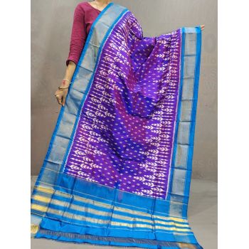 PGMRISDP5F15EDCD21- Ikat silk dupatta