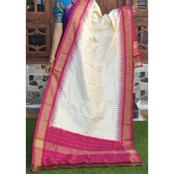 PGMRISDP5F15EDCD39- Ikat silk dupatta