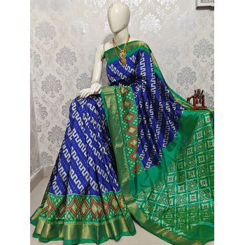 PMIUIDSS5F16BBDC14- Ikat silk saree