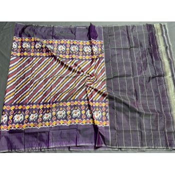 PSSIISDP5F15EDCC18- Ikat silk dupatta