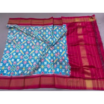 PSSIISDP5F15EDCC58- Ikat silk dupatta