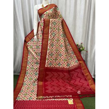 PASKIDSS5F17BBCC03- Ikat silk saree