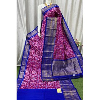 PASKKBRS5F18FSCD09- Kanchi border Ikat silk saree