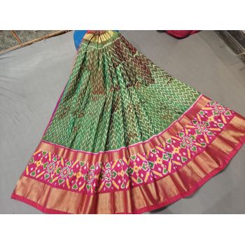 PGMRFSLG5F18SZCD01- Free Size Ikat Silk Lehenga