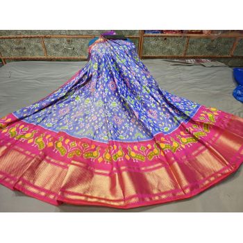 PGMRFSLG5F18SZCD18- Free Size Ikat Silk Lehenga