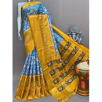 PSNTIDSS5F19NZDD49- Ikat silk saree