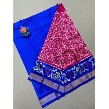 PSSIC3PS5F21EECC17- Medium Size Ikat Silk Lehenga