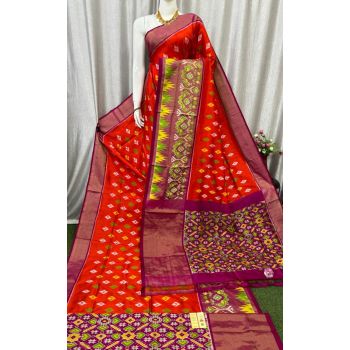 PASKIDSS5F22BEDD03- Ikat silk saree