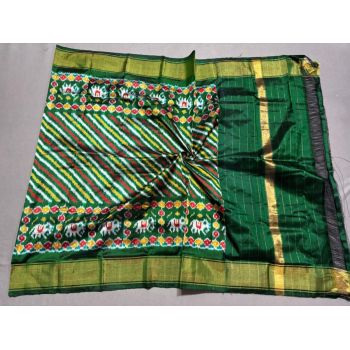 PSSIISDP5F223ECCD44- Ikat silk dupatta