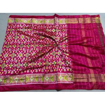 PSSIISDP5F223ECCD53- Ikat silk dupatta