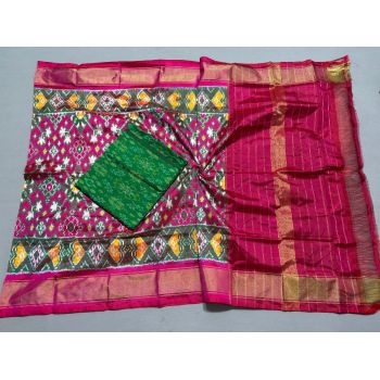 PSSISDST5F222SCCD09- Ikat Silk dupatta with Ikat sico top