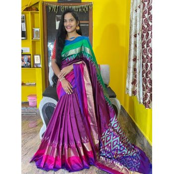 PWCKIDSS5F22TZDC24- Ikat silk saree