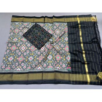 PSSISDST5F25FSCD19- Ikat Silk dupatta with Ikat sico top