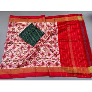 PSSISDST5F25FSCD27- Ikat Silk dupatta with Ikat sico top