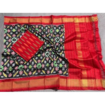 PSSISDST5F25FSCD33- Ikat Silk dupatta with Ikat sico top