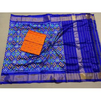 PSSISDST5F25FSCD47- Ikat Silk dupatta with Ikat sico top