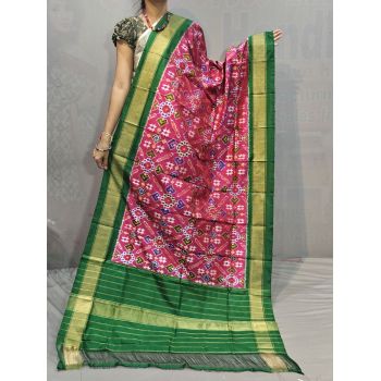 PGMRISDP5M04ECCD60- Ikat silk dupatta