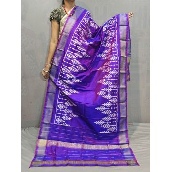 PGMRISDP5M04ECCD68- Ikat silk dupatta