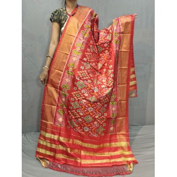 PGMRISDP5M04ECCD92- Ikat silk dupatta