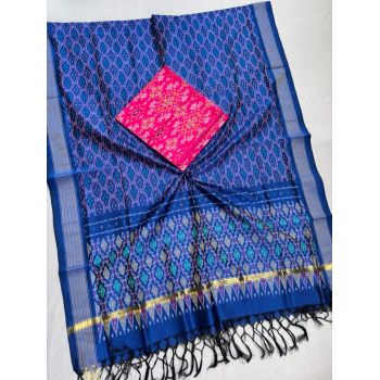 PSSISCDT5M07EFDC53- Ikat Sico dupatta with Ikat sico top