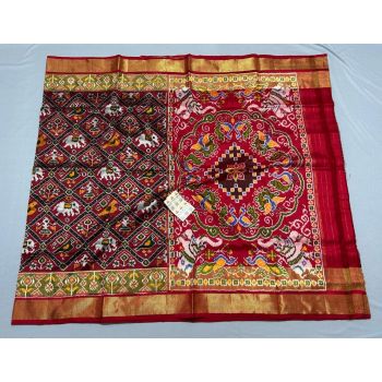 PPISIDSS5F11ZTCD02- Ikat silk saree