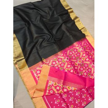 PGMRIDSS5F11XSDD10- Ikat Dupion silk saree