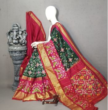 PALUIDSS5F15NDDC22- Ikat silk saree