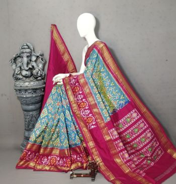 PALUIDSS5F15NDDC18- Ikat silk saree