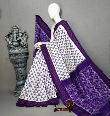 PALUIDSS5F16BSCD24- Ikat silk saree