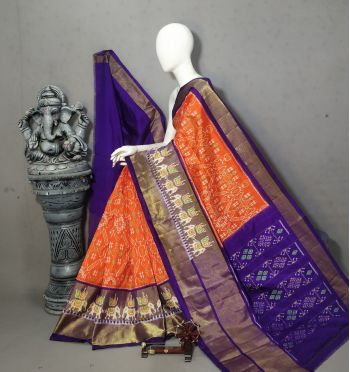 PALUIDSS5F15NDDC02- Ikat silk saree