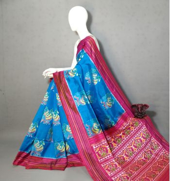 PGMRIDSS5F14NCCD38- Ikat silk saree